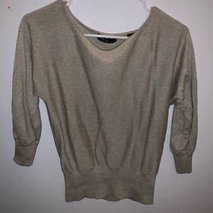 Half-Sleeve Fitted Sweater